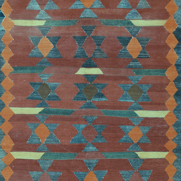 Southwestern Light Blue Country Rug, tr1282lblu