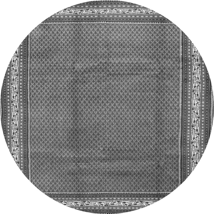 Square Persian Gray Traditional Rug, tr1283gry