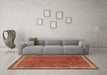 Machine Washable Persian Brown Traditional Rug in a Living Room,, wshtr1283brn