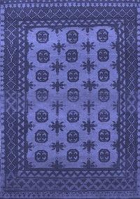 Southwestern Blue Country Rug, tr1284blu