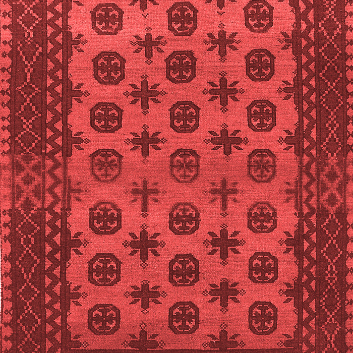 Machine Washable Southwestern Red Country Rug, wshtr1284red