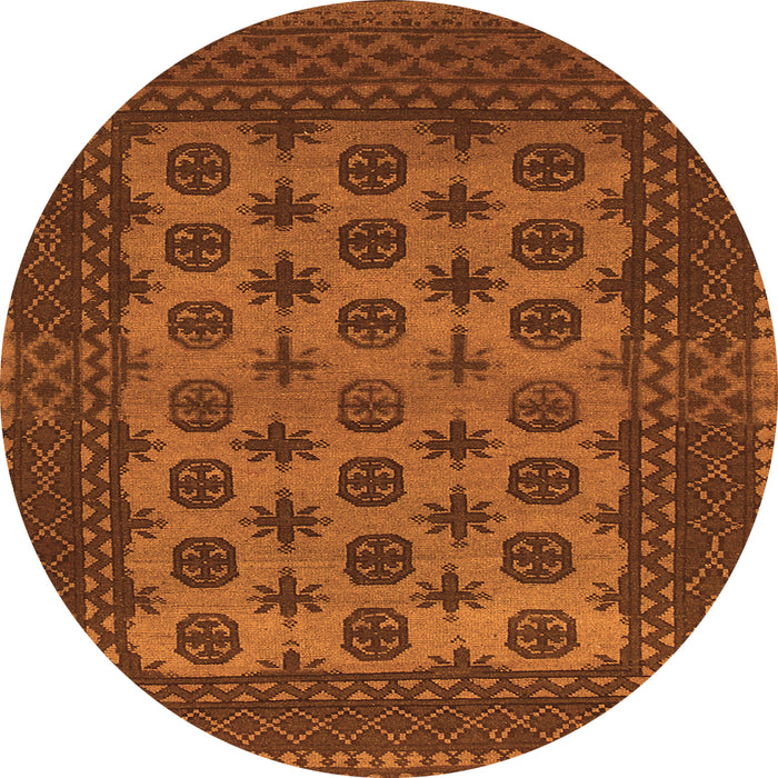 Square Southwestern Orange Country Rug, tr1284org