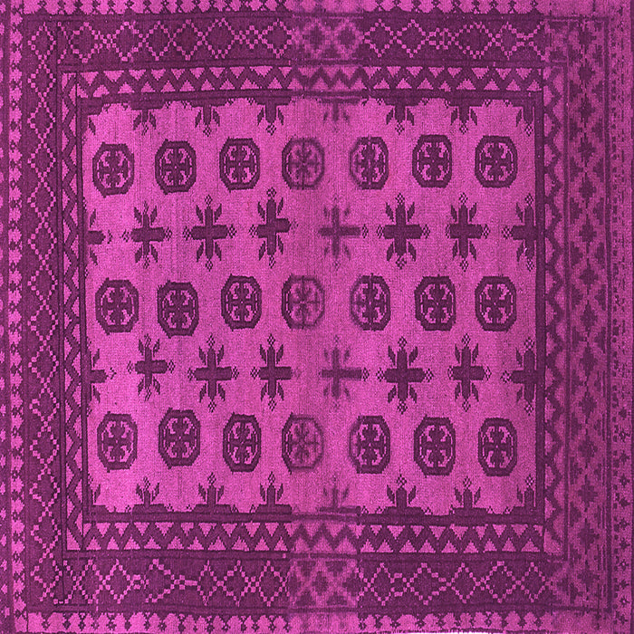 Square Machine Washable Southwestern Pink Country Rug, wshtr1284pnk