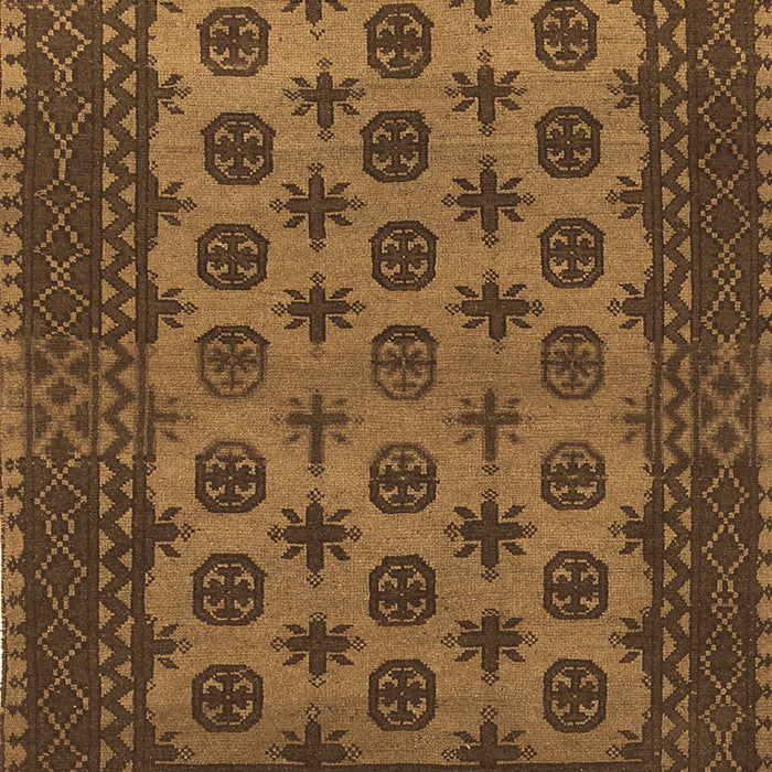 Machine Washable Southwestern Brown Country Rug, wshtr1284brn