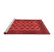 Country Red Washable Rugs