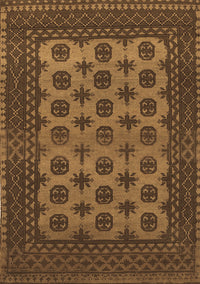 Southwestern Brown Country Rug, tr1284brn