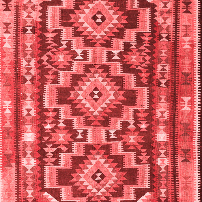 Machine Washable Southwestern Red Country Rug, wshtr1285red