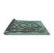 Sideview of Southwestern Light Blue Country Rug, tr1285lblu