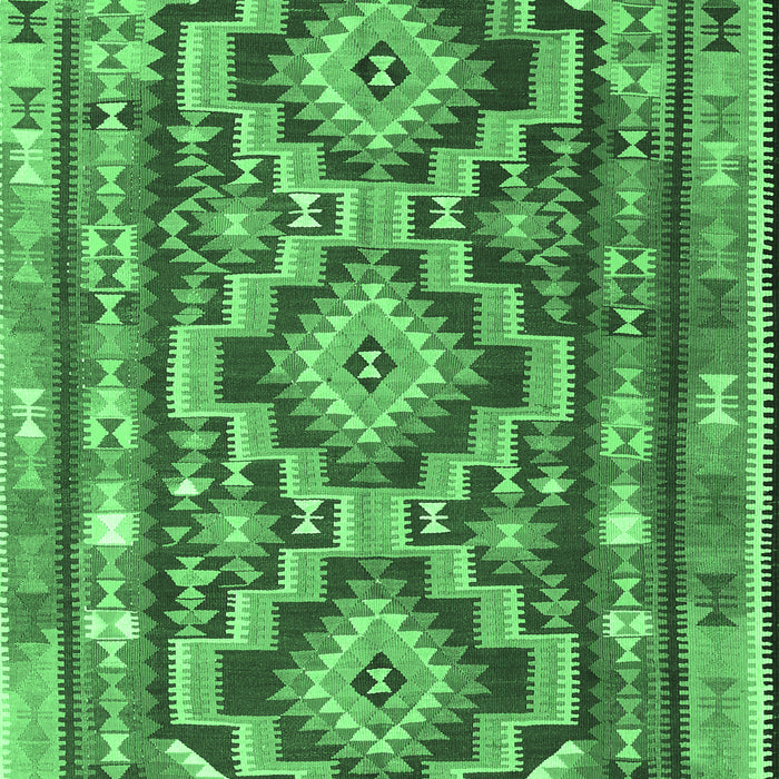 Southwestern Emerald Green Country Rug, tr1285emgrn