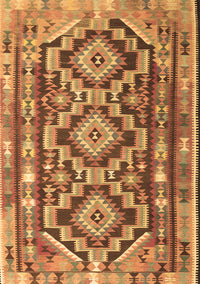 Southwestern Brown Country Rug, tr1285brn