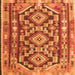 Serging Thickness of Southwestern Orange Country Rug, tr1285org