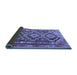 Sideview of Southwestern Blue Country Rug, tr1285blu