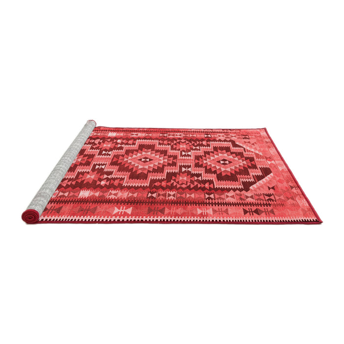 Country Red Washable Rugs