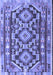 Southwestern Blue Country Rug, tr1285blu