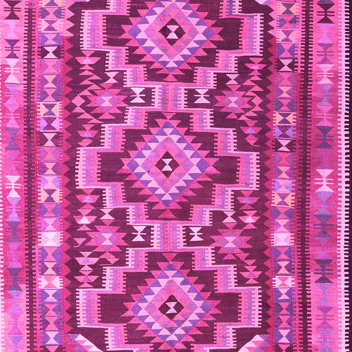 Machine Washable Southwestern Pink Country Rug, wshtr1285pnk