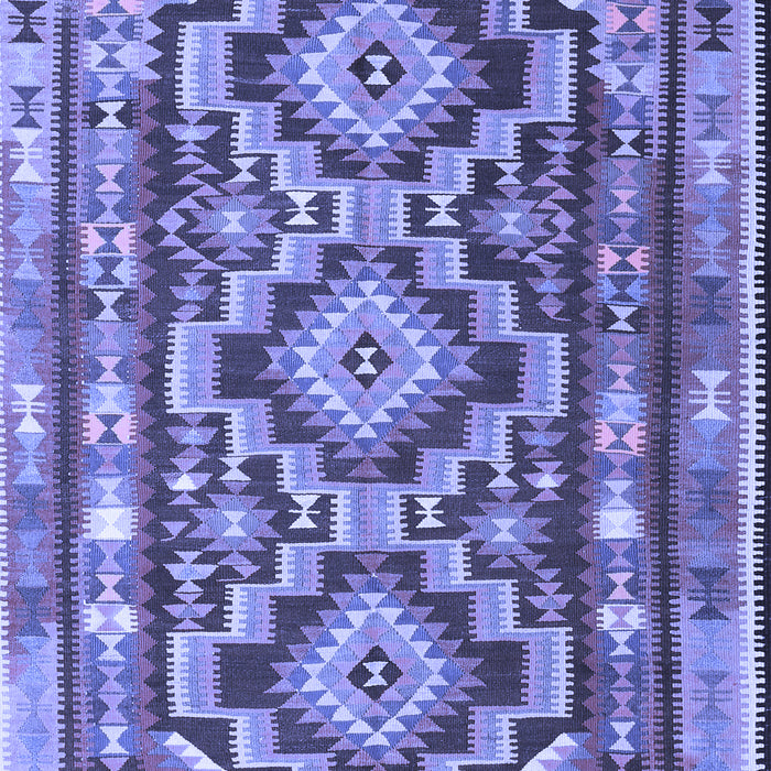Southwestern Blue Country Rug, tr1285blu