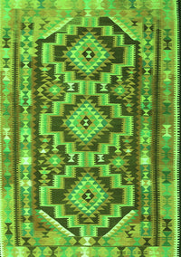 Southwestern Green Country Rug, tr1285grn