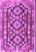 Machine Washable Southwestern Purple Country Area Rugs, wshtr1285pur