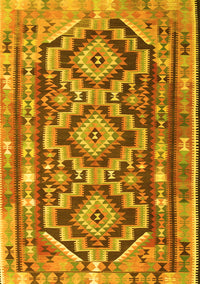 Southwestern Yellow Country Rug, tr1285yw