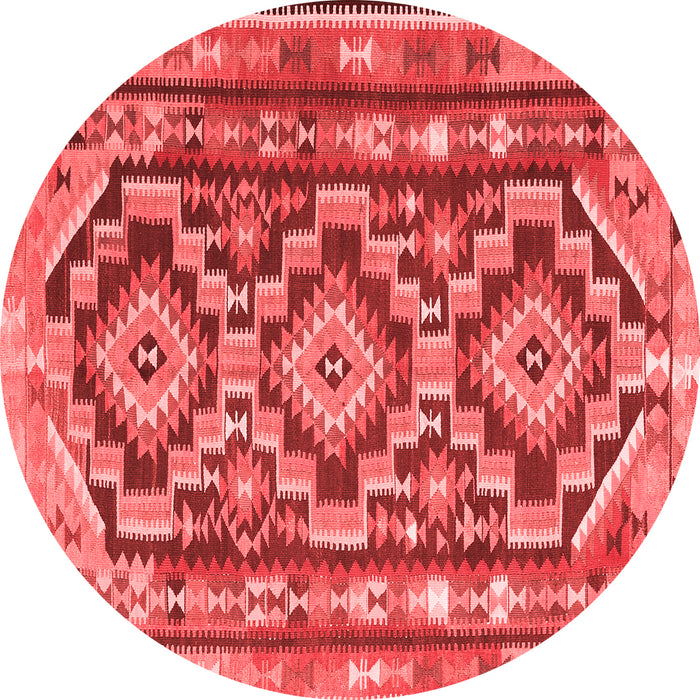 Machine Washable Southwestern Red Country Rug, wshtr1285red