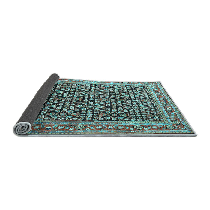 Sideview of Persian Light Blue Traditional Rug, tr1286lblu