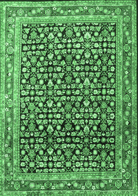 Persian Emerald Green Traditional Rug, tr1286emgrn