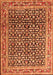 Persian Orange Traditional Rug, tr1286org