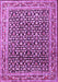 Machine Washable Persian Purple Traditional Area Rugs, wshtr1286pur