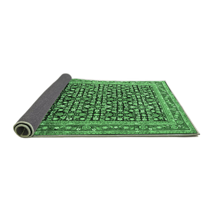 Sideview of Persian Emerald Green Traditional Rug, tr1286emgrn