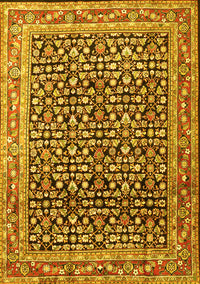 Persian Yellow Traditional Rug, tr1286yw