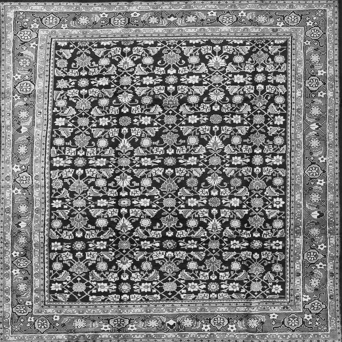 Serging Thickness of Persian Gray Traditional Rug, tr1286gry