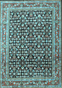 Persian Light Blue Traditional Rug, tr1286lblu