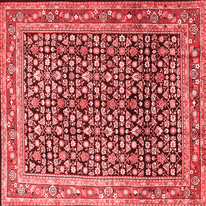 Machine Washable Persian Red Traditional Rug, wshtr1286red