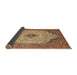 Sideview of Traditional Dark Sienna Brown Persian Rug, tr1287