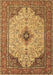 Machine Washable Persian Brown Traditional Rug, wshtr1287brn