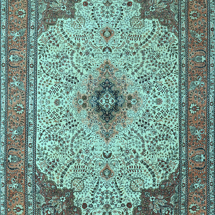 Machine Washable Persian Light Blue Traditional Rug, wshtr1287lblu