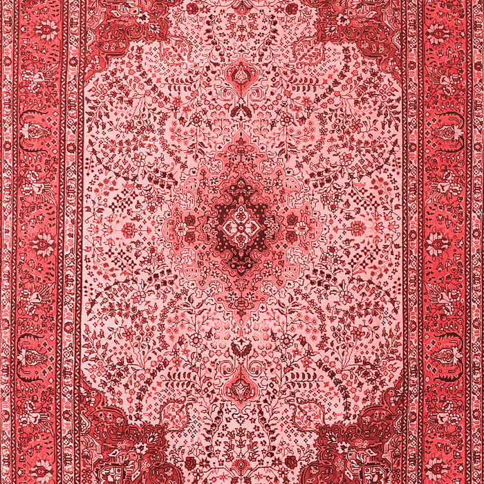 Machine Washable Persian Red Traditional Rug, wshtr1287red