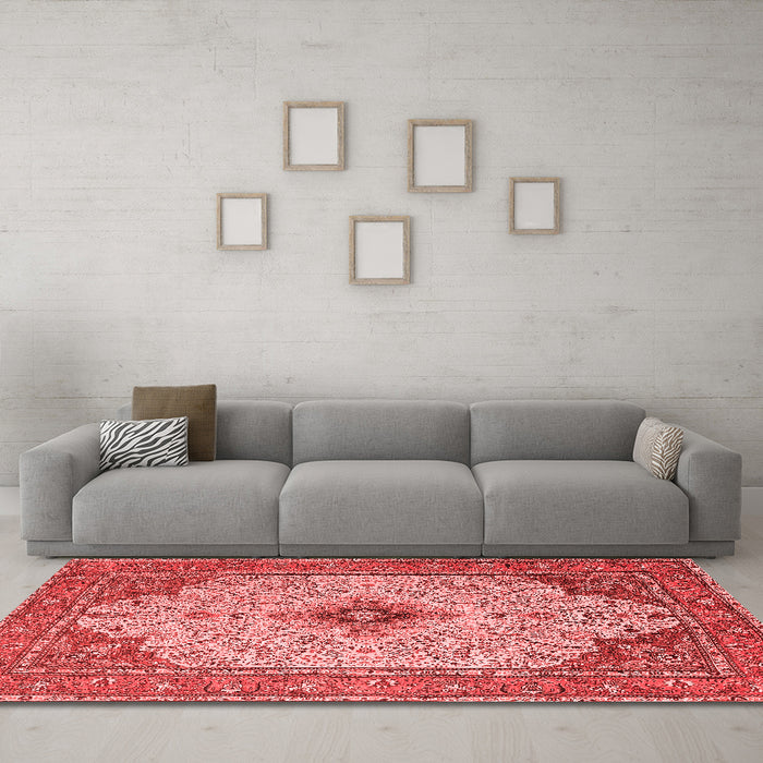 Traditional Red Washable Rugs