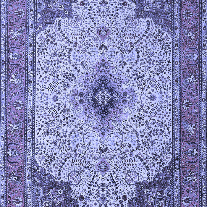 Machine Washable Persian Blue Traditional Rug, wshtr1287blu