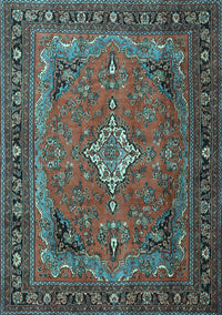 Persian Light Blue Traditional Rug, tr1288lblu