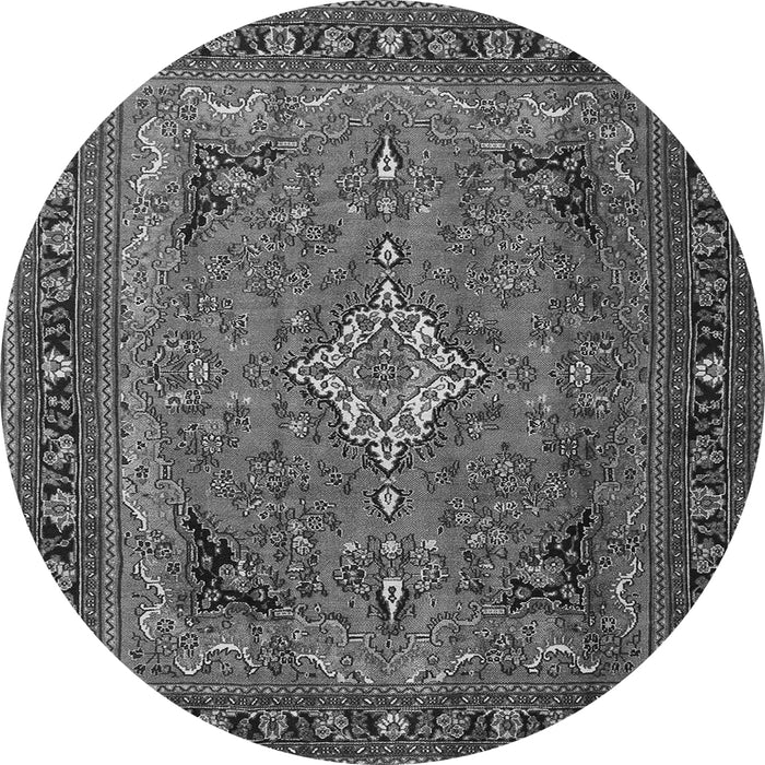 Square Persian Gray Traditional Rug, tr1288gry