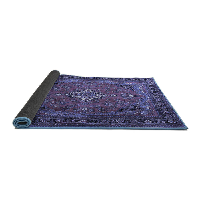 Sideview of Persian Blue Traditional Rug, tr1288blu