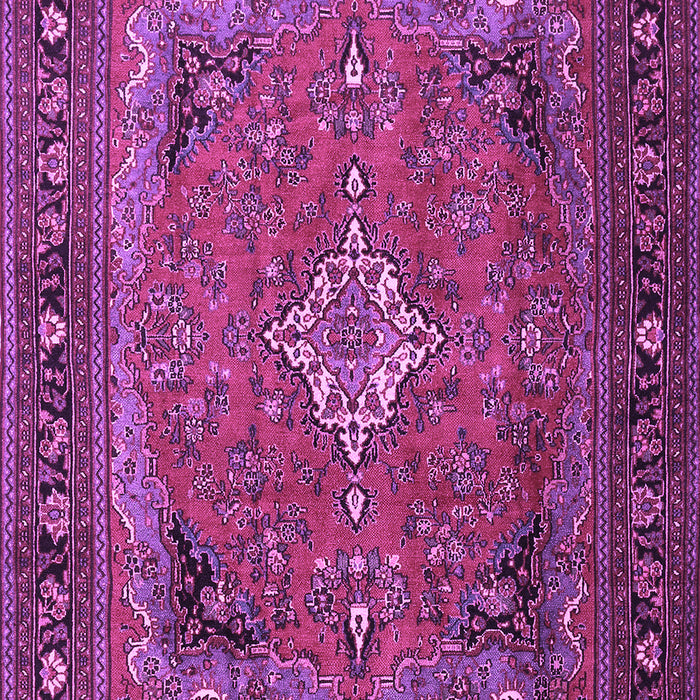 Machine Washable Persian Purple Traditional Area Rugs, wshtr1288pur