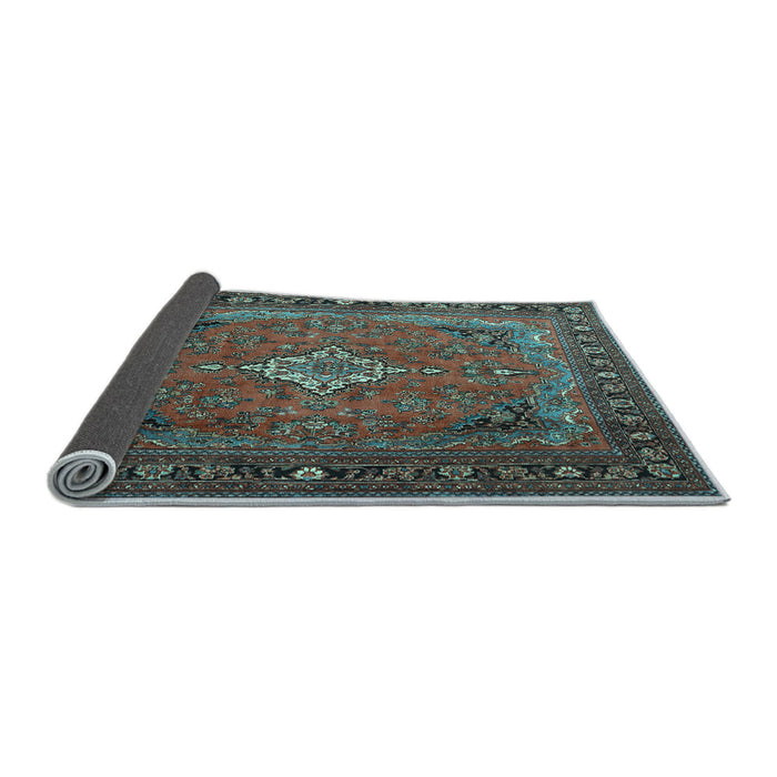 Sideview of Persian Light Blue Traditional Rug, tr1288lblu