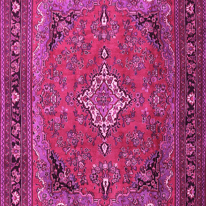 Machine Washable Persian Pink Traditional Rug, wshtr1288pnk