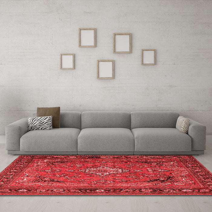 Traditional Red Washable Rugs