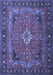 Machine Washable Persian Blue Traditional Rug, wshtr1288blu