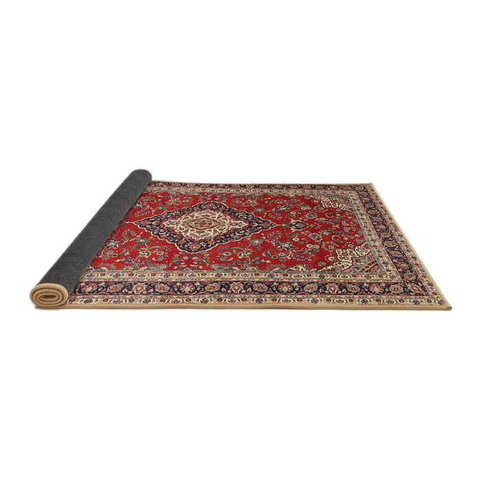 Sideview of Traditional Red Medallion Rug, tr1289