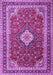 Medallion Purple Traditional Rug, tr1289pur