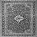 Serging Thickness of Medallion Gray Traditional Rug, tr1289gry